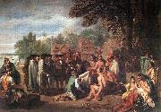 WEST, Benjamin The Treaty of Penn with the Indians. China oil painting reproduction
